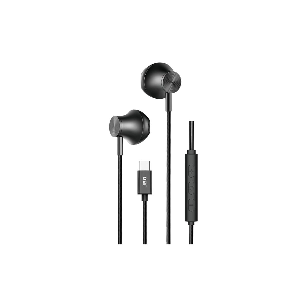 JBQ Comfortable In Ear Wired Earphones Compatible With Type C