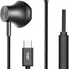 JBQ Comfortable In Ear Wired Earphones Compatible With Type C 4 D 1