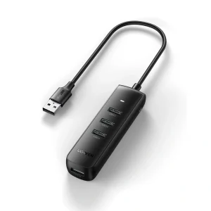 UGREEN 4 – Port 0.25 Meter USB 3.0 Hub (Black)