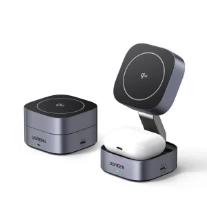 UGREEN 15W 2-in-1 Qi2 Magnetic Wireless Charger