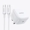 UGREEN 20W Type C Fast Charger Set With Type C to Type C 1 Meter Cable CD137 45438 UGREEN SRILANKA scaled 1