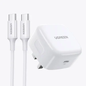 UGREEN 20W Type-C Fast Charger Set With Type-C to Type-C 1 Meter Cable