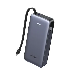UGREEN 20000mAh 45W Power Bank with Built-in Cable