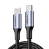 UGREEN Type C to Lightning MM MFI Certified Cable Aluminum Shell Braided 1Meter Black US304 Ugreensl 4