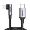 UGREEN Type C to Lightning PD MFI Certified Fast Charging 90 Degree Cable 3A Max 1m US305 Ugreensl 3 1