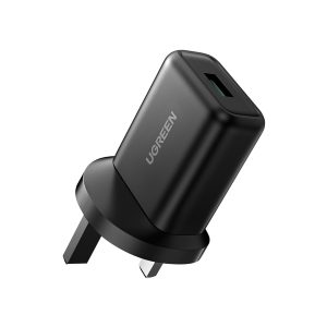 UGREEN 18W QC3.0 USB Fast Charging Power UK Adapter