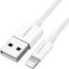 UGREEN USB to Lightning Cable Nickel Plating MFI Certified ABS Shell 1Meter White US155 Ugreensl 1